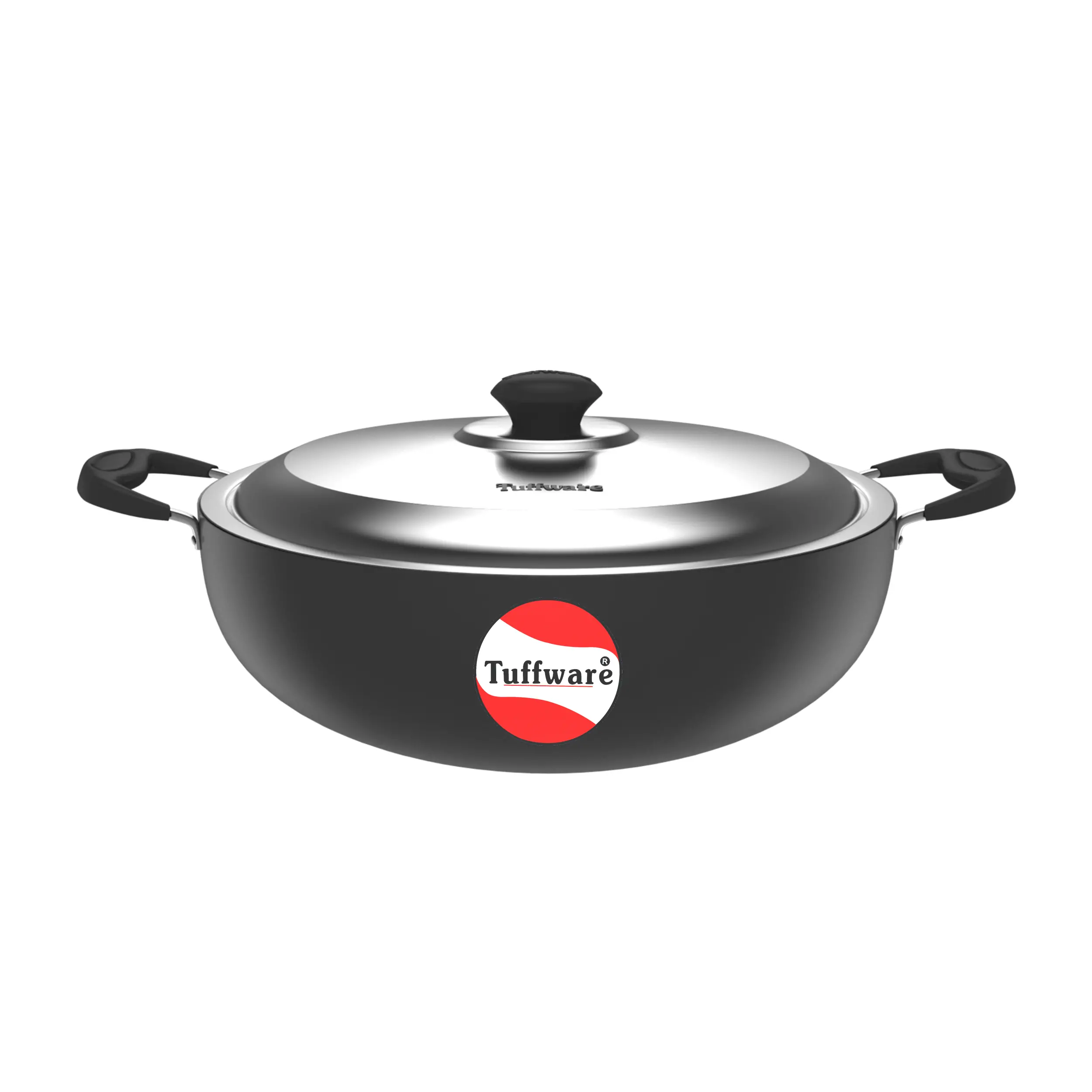 Hard Anodised Deep Kadai - 3mm