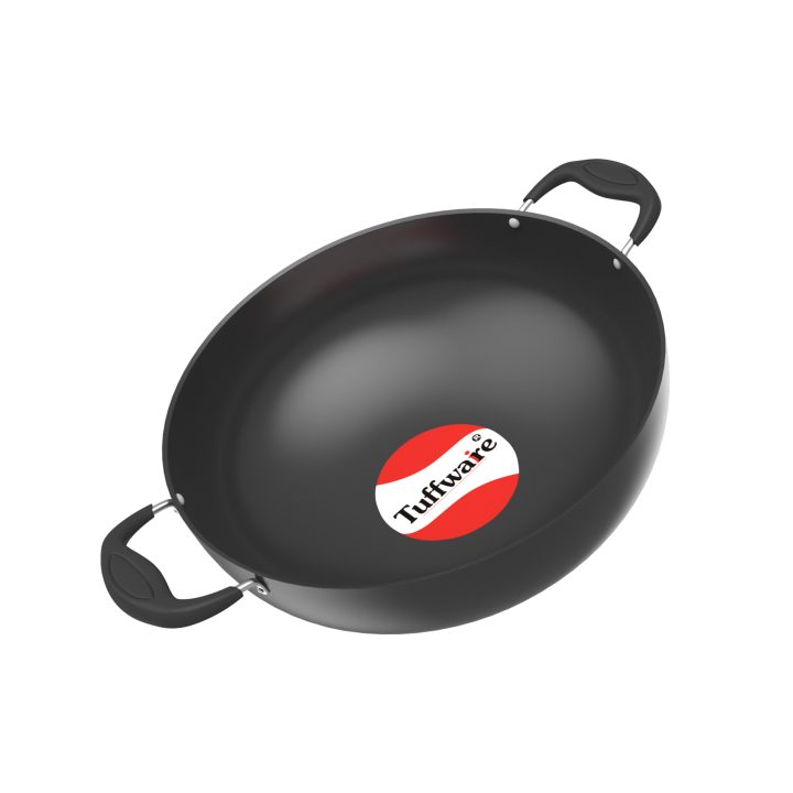 Hard Anodised Deep Kadai - 3mm - Image 3