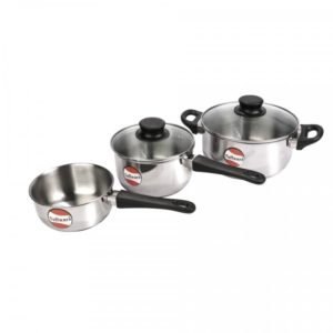 Gift Set 1 - 14cm Saucepan without Lid + 16cm Saucepan with Lid + 20cm Casserole with Lid