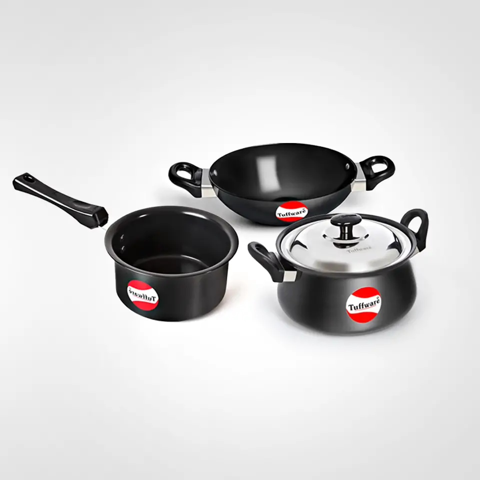 Tuffware Gourmet Cookware Set - Aluminium 3 Piece